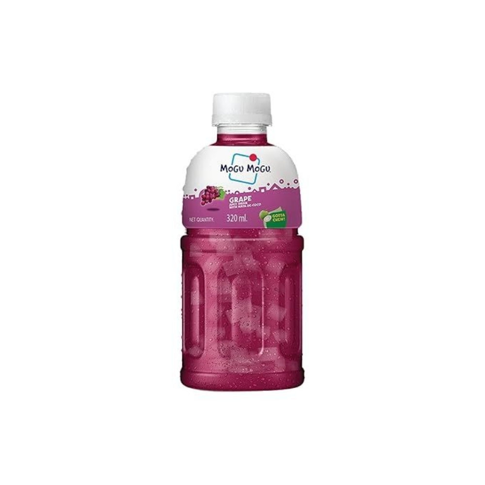 Mogu Mogu Grape Fruit Drink with Nata De Coco 320 ml