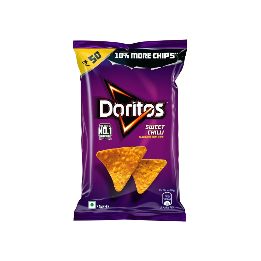 Doritos Sweet Chilli Flavour Nacho Chips 82.5 g