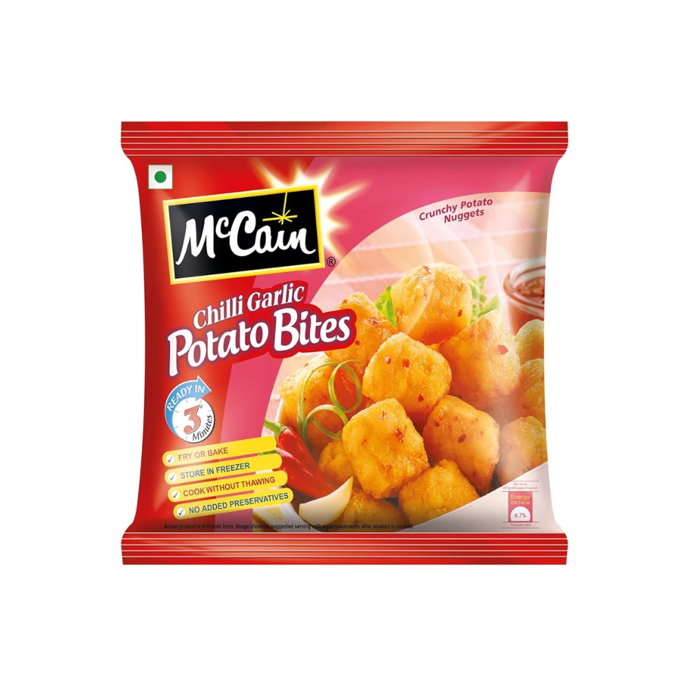 McCain Chilli Garlic Potato Bite Nuggets (Frozen) 420 g
