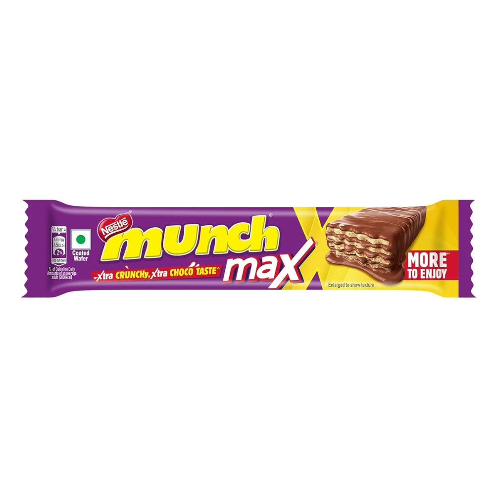Nestle Munch Max Choco Coated Crunchy Wafer Chocolate 38 g
