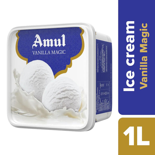Amul Vanilla Magic Ice Cream Tub 1 l
